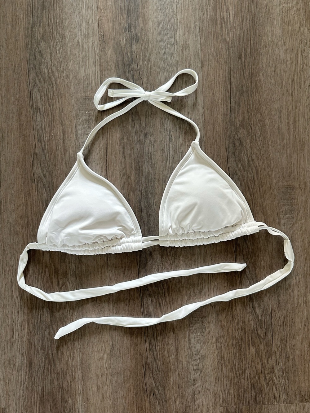 Kona Sol White Triangle Swim Top